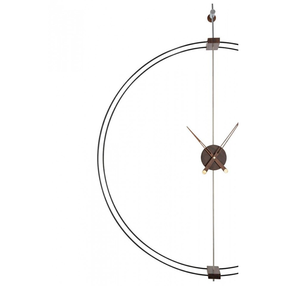 Zegar ścienny Doble Ring DW8211-90 obręcz drewno mosiądz, King Home