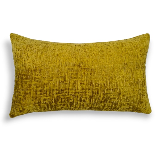 Prostokątna musztardowa poduszka dekoracyjna 50x30 Bess