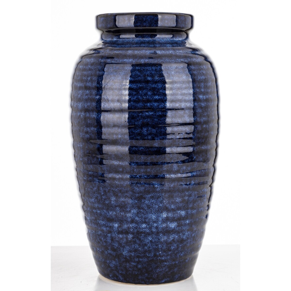 Wazon ceramiczny 31x17x17 cm MEEKE niebieski