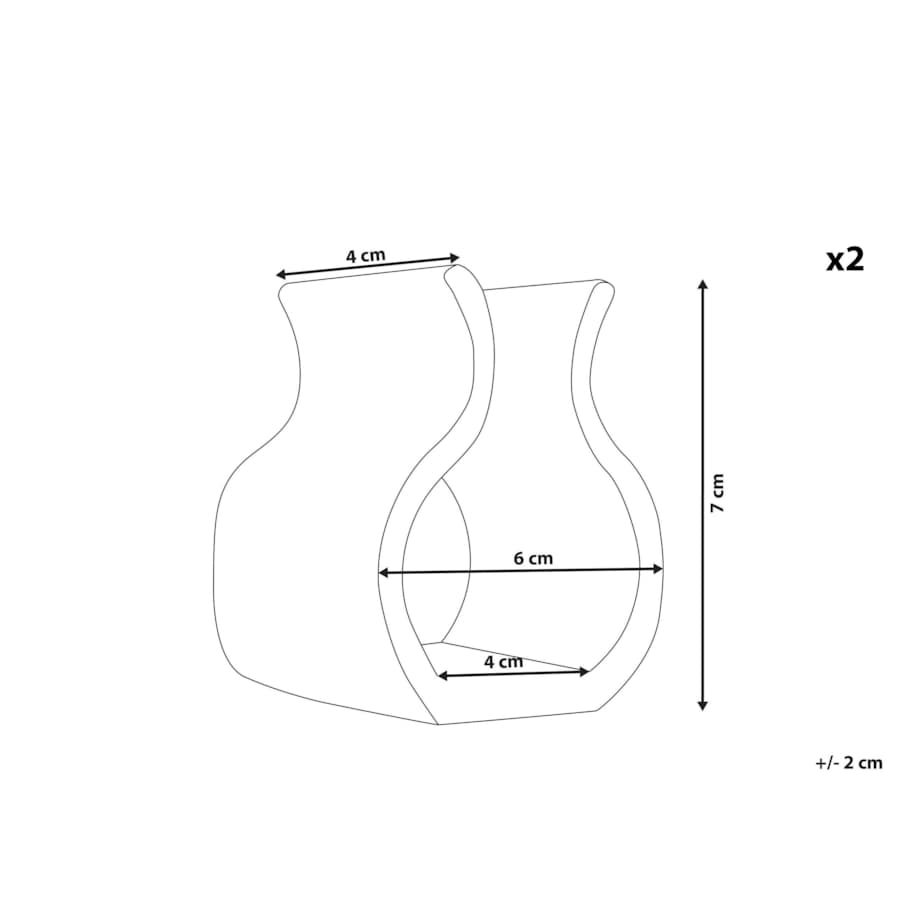 Zestaw 2 spinaczy do mebli rattanowych RIETI