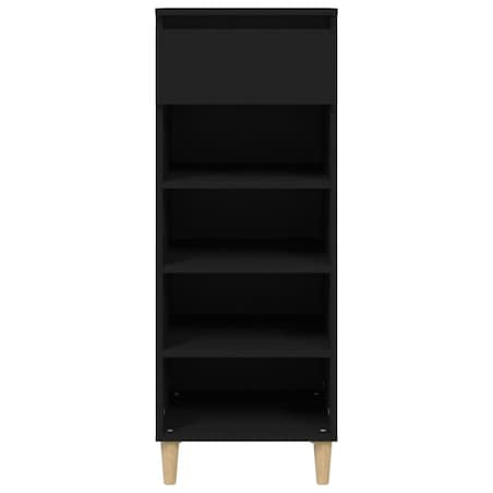 vidaXL Szafka na buty, czarna, 40x36x105 cm, materiał drewnopochodny