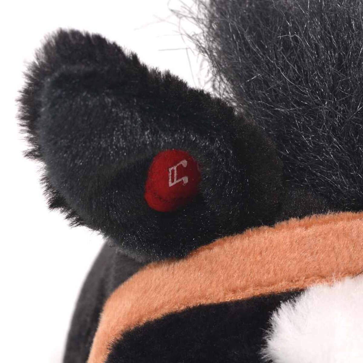 vidaXL Pluszowy konik dziecięcy, stojący, czarny