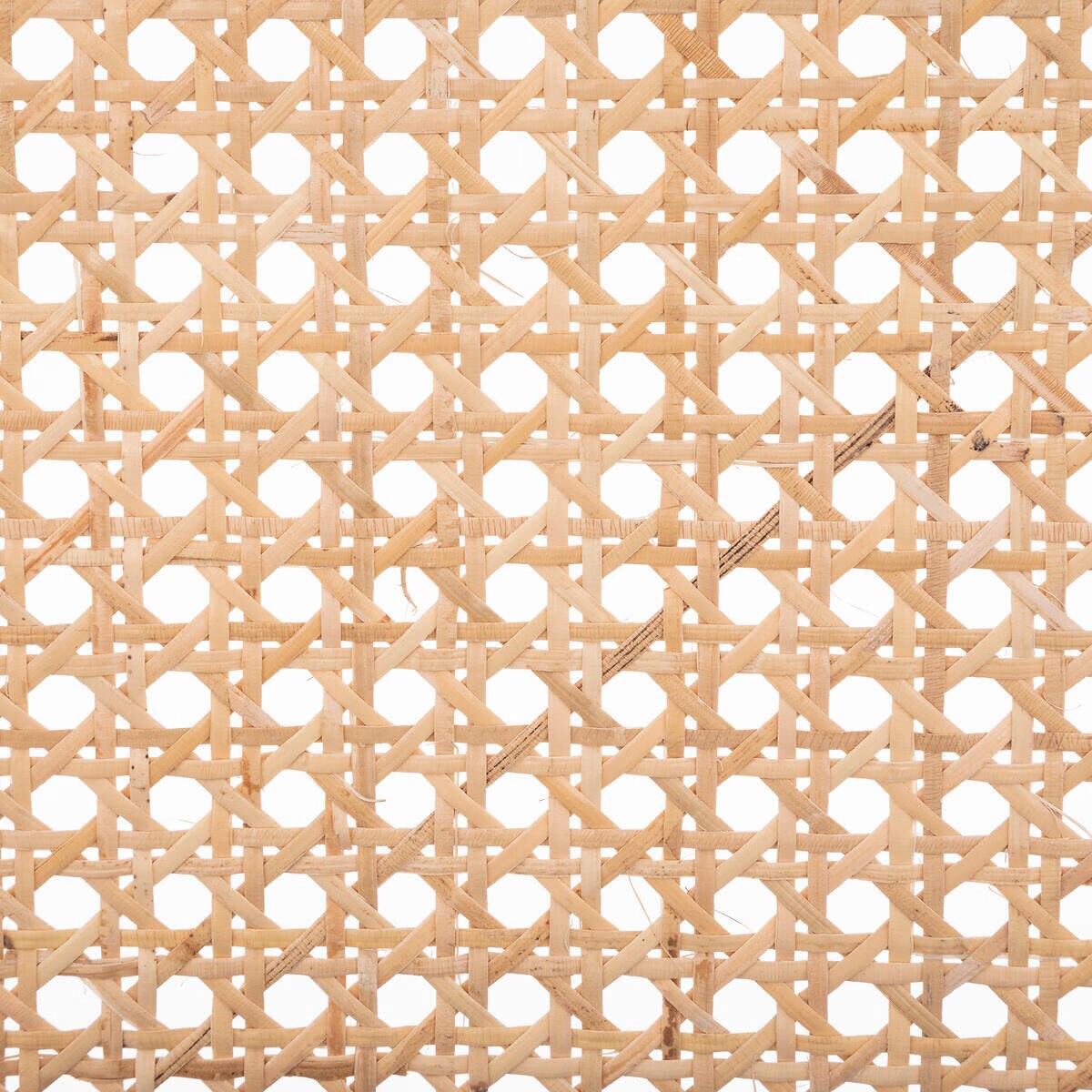 Krzesło retro KIZAR, rattanowa plecionka, skórzane siedzisko, w typie bauhaus