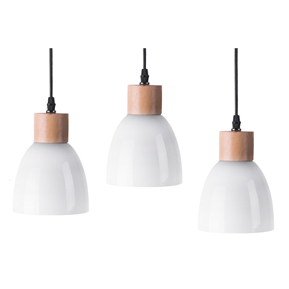 Konsimo KARI Zestaw lamp wiszących 3 szt., biały