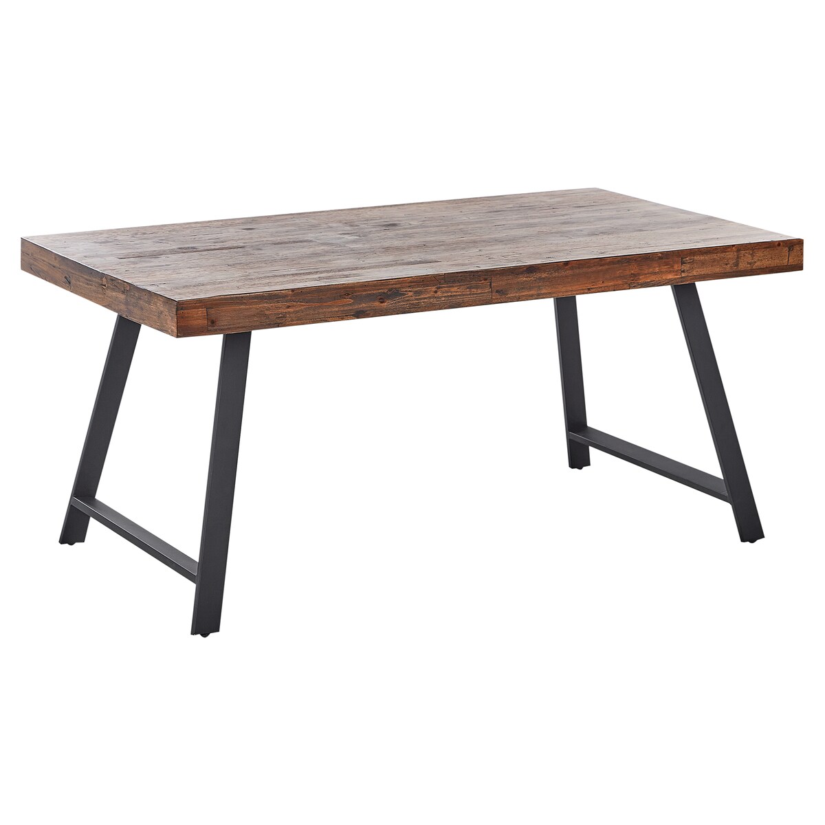 Stół do jadalni WARTON Ciemnobrązowy 160 cm 90 cm Drewno sosnowe