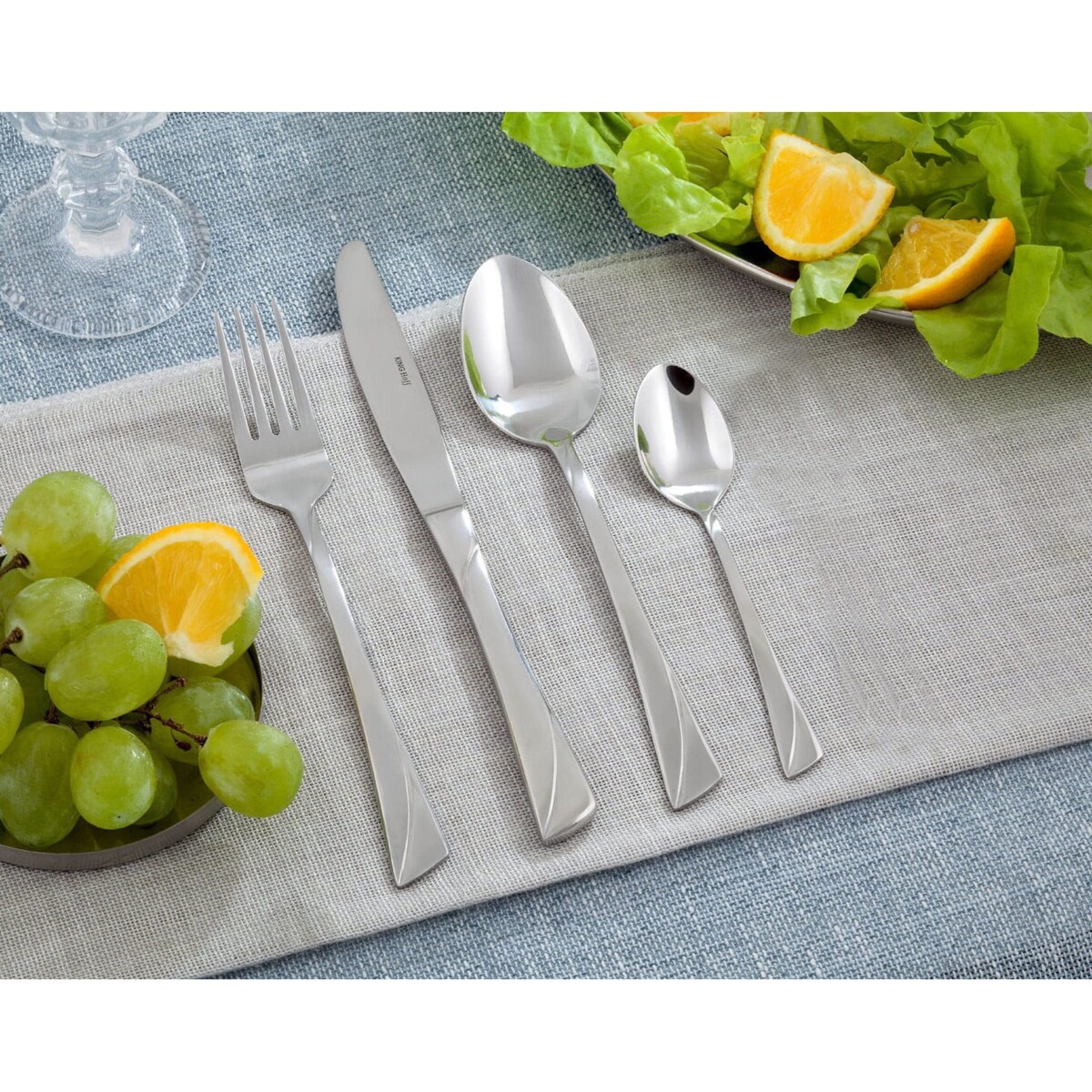 Sztućce 24 elementy dla 6 osób satynowe KINGHOFF