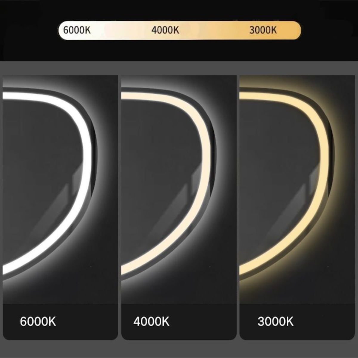 Lustro ścienne LED 70x100cm z Bluetooth FOG