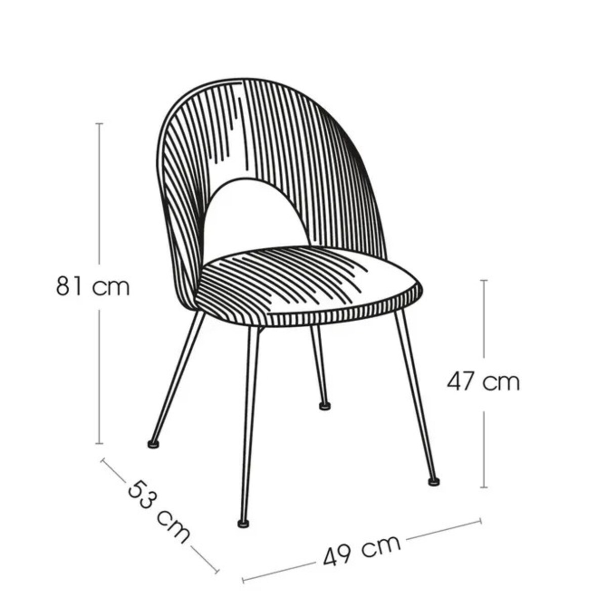 Krzesło tapicerowane, sztruksowe, ciemnozielone, Raven