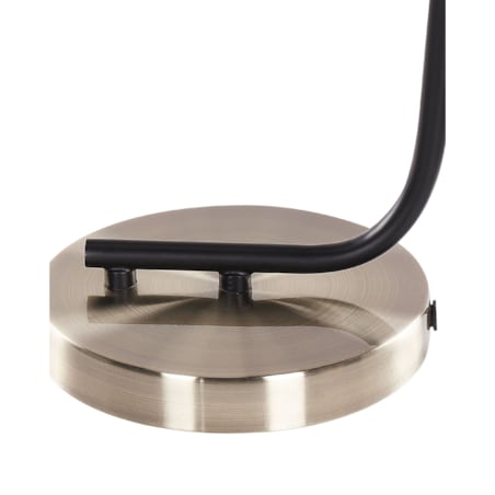 Lampa stołowa metalowa mosiężno-czarna CAUDELO