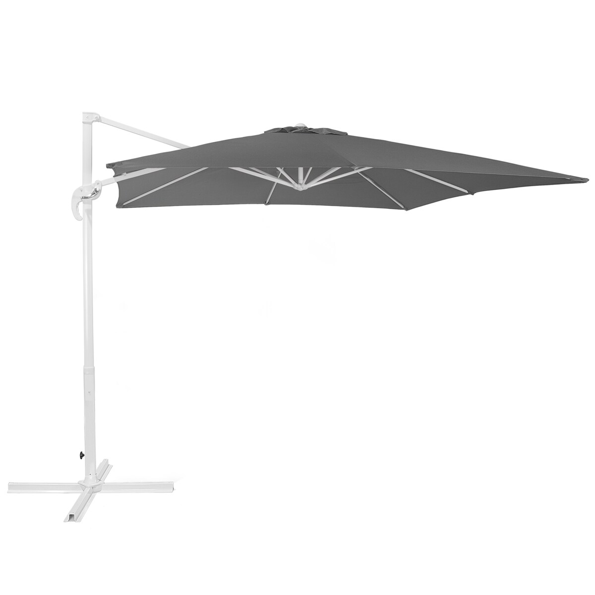 Parasol ogrodowy na wysięgniku 250 cm MONZA Ciemnoszary