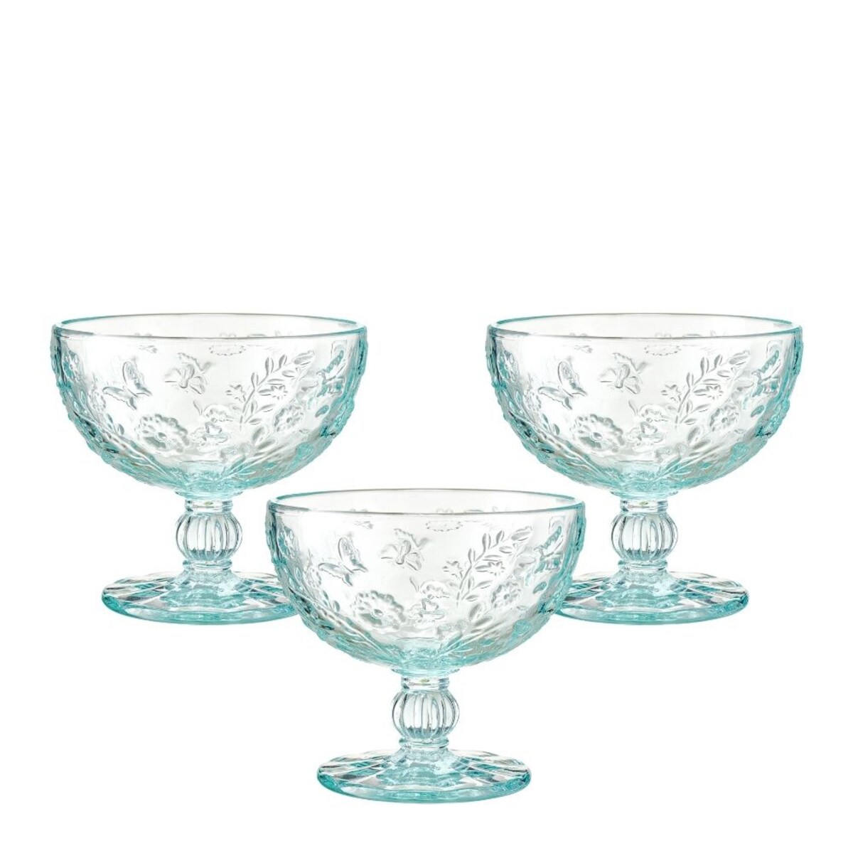 VILLA ITALIA Pucharki do deserów turkusowe 6 sztuk 320 ml MERIDA