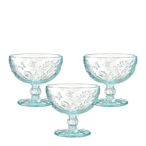 VILLA ITALIA Pucharki do deserów turkusowe 6 sztuk 320 ml MERIDA