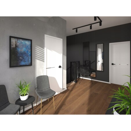 Lustro prostokątne 120x60cm w czarnej ramie