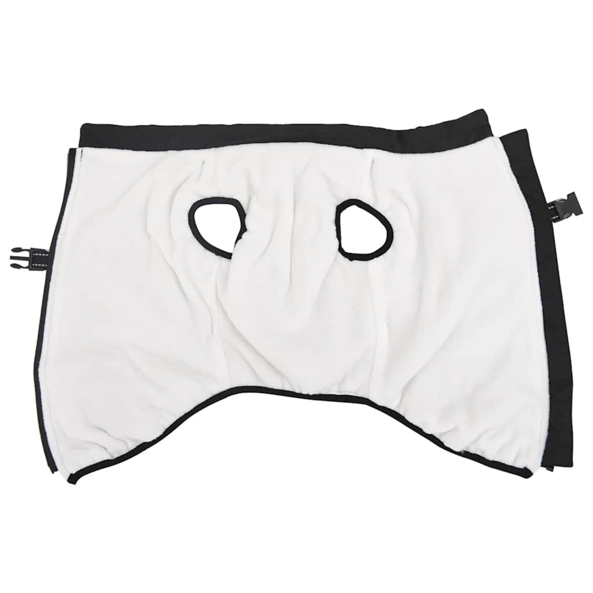 vidaXL Płaszcz dla psa z szelkami, wodoodporny, czarny, L68