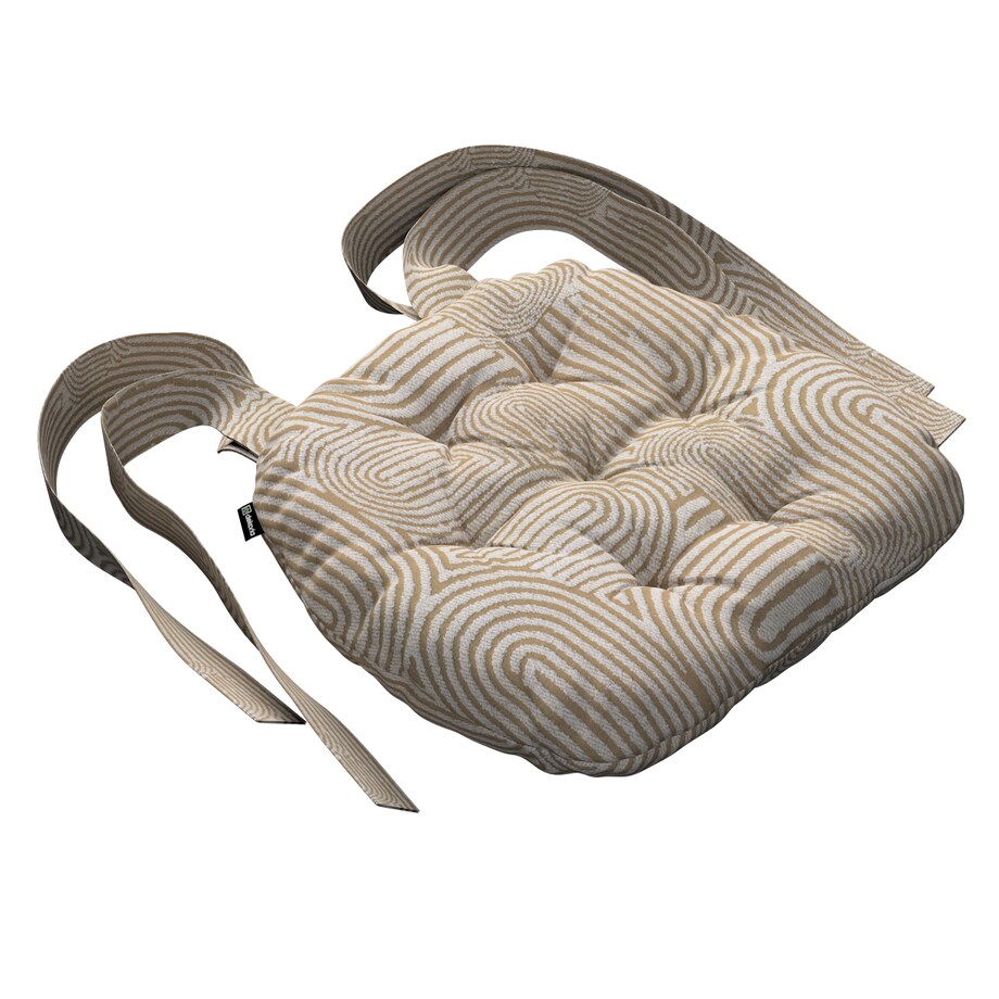 Poduszka na krzesło Marcin, beżowe łuki na kremowym tle, 40 x 37 x 8 cm, Cosy Home