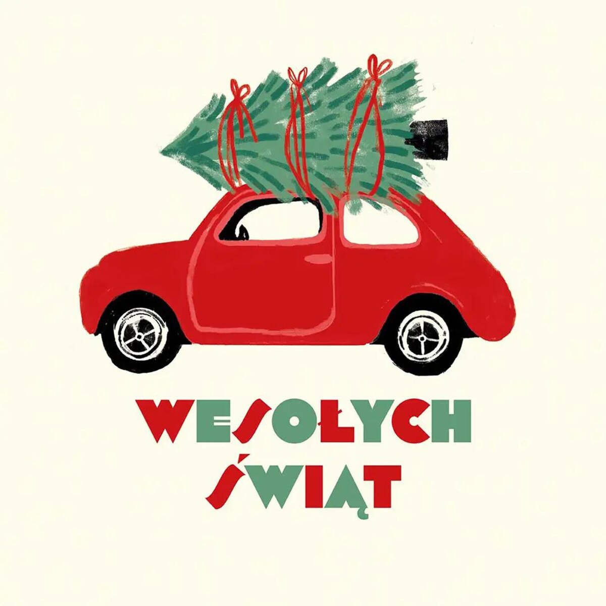 Poduszka świąteczna na krzesło - Wesołych Świąt