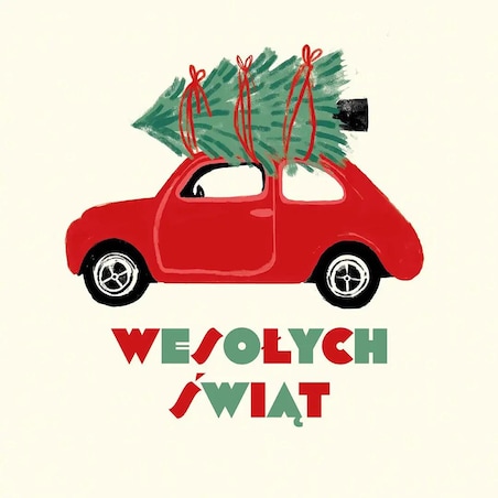 Poduszka świąteczna na krzesło - Wesołych Świąt