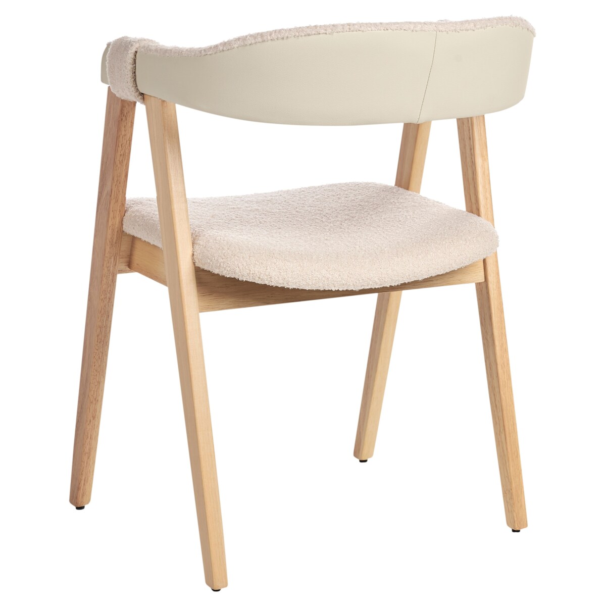 Zestaw 2 krzeseł do jadalni DAY Boucle Jasne drewno