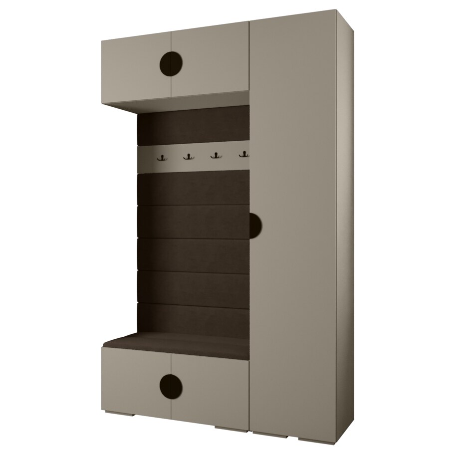 Garderoba do przedpokoju INOVA 4 Z19 kaszmir+czarny+manila04