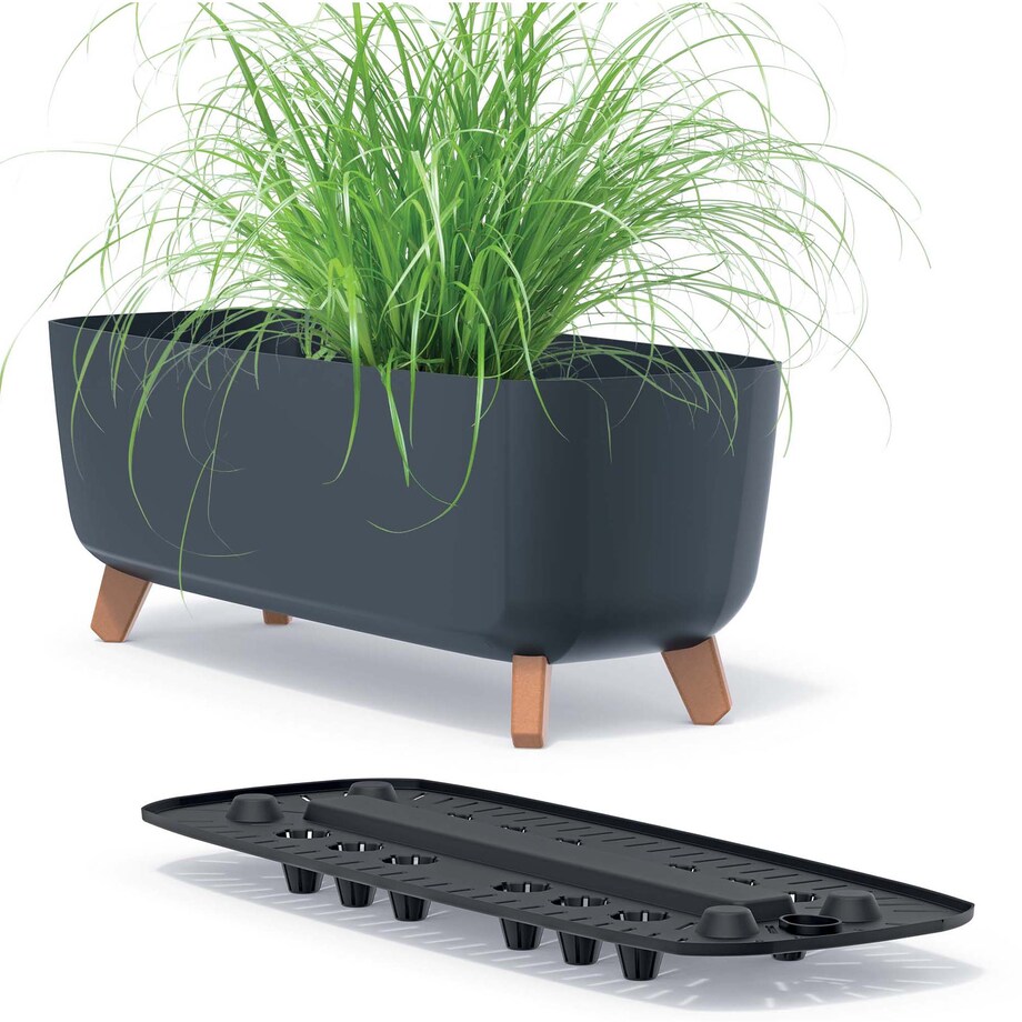 Donica Na Cmentarz Skrzynka Korytko Doniczka Na Wszystkich Świętych Gracia Case 58 Cm Antracyt