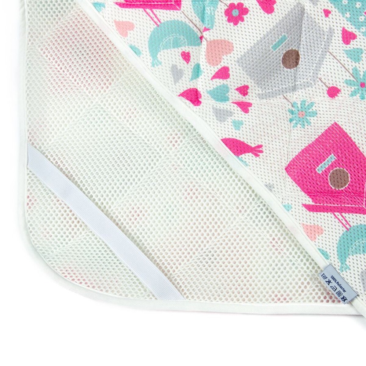 Top na materac 120x60 cm ochraniacz - DREAM Domki Różowe