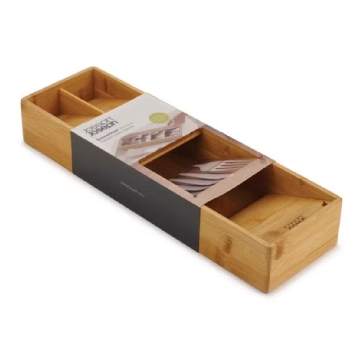 Bambusowy organizer na sztućce DrawerStore, 6 x 12.2 x 39.8 cm, Joseph Joseph