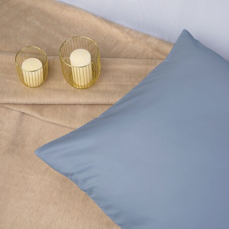 Poszewka satynowa 50x80 kolor Niebieski