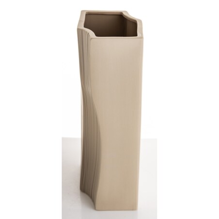 Wazon porcelanowy 35x17x12 cm PRINCIPE beżowy