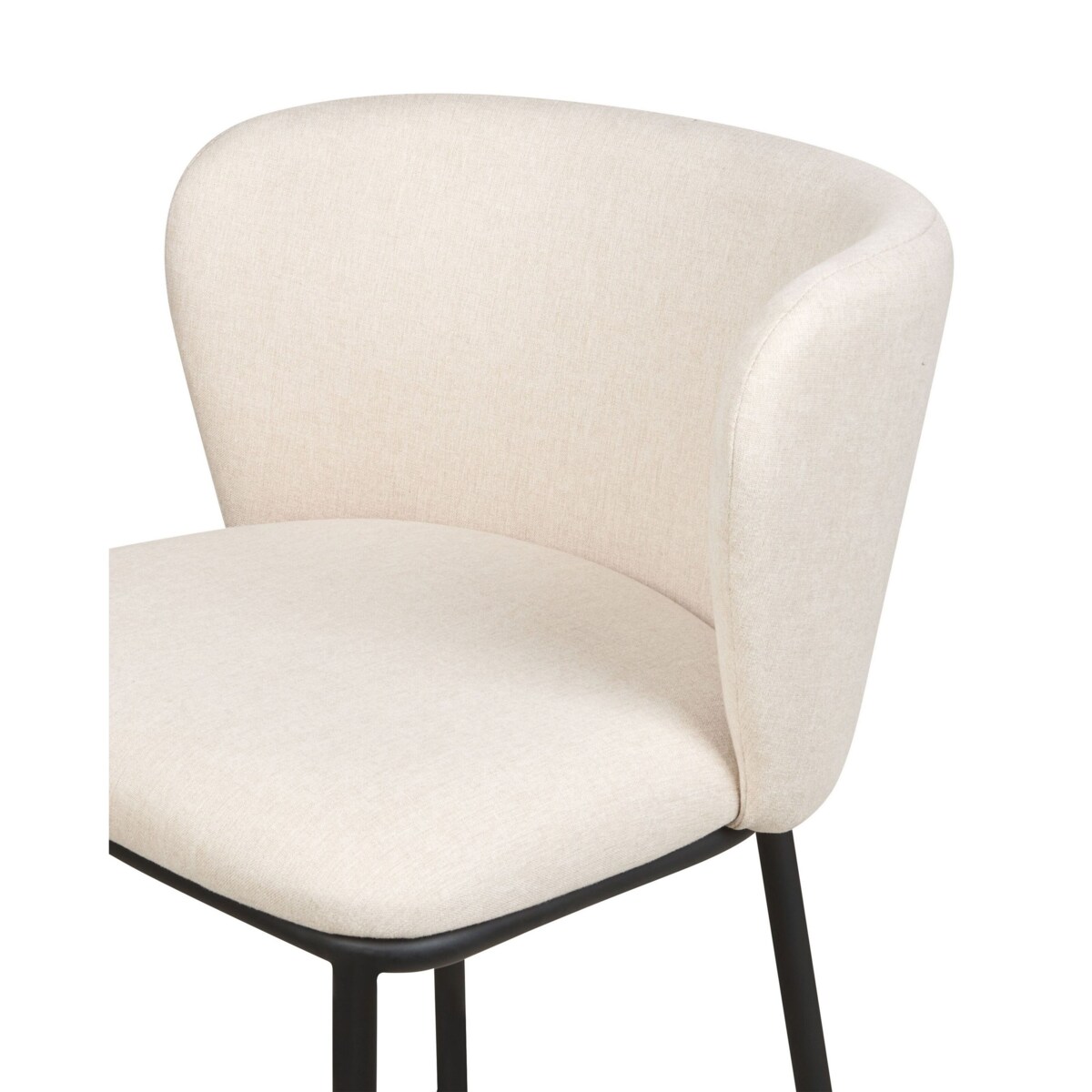 Zestaw 2 krzeseł barowych złamana biel MINA