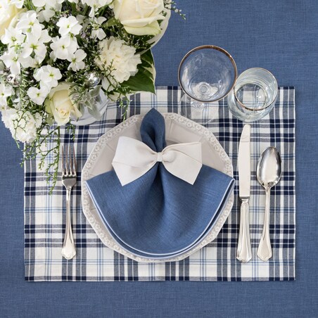 Podkładki Blue Plaid - 6 sztuk