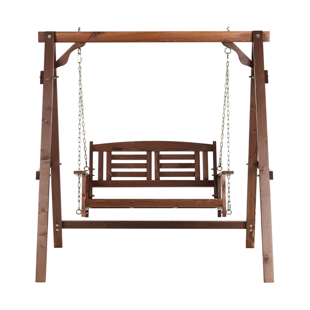 Huśtawka ogrodowa NERITO Drewno Ciemne drewno