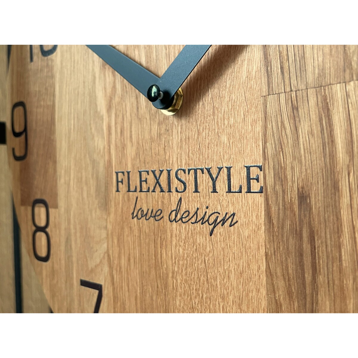 Zegar stojący w konsoli loft dębowy 100cm