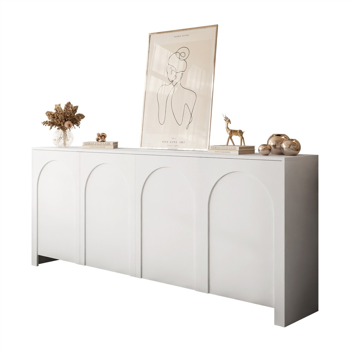 Czterodrzwiowa komoda ARIADNA, biała