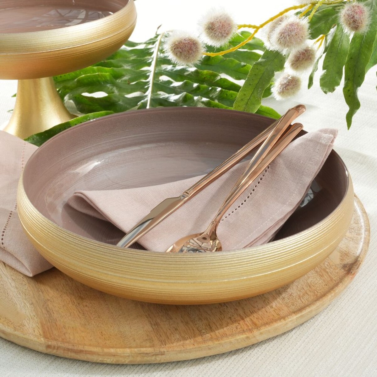 VILLA ITALIA Salaterka szklana 26 cm MOCCATTO