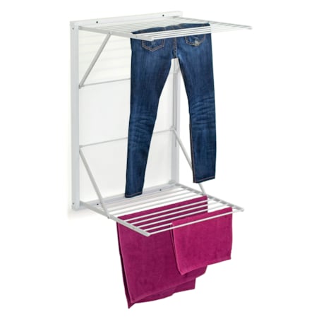 ARREDAMENTI KORAL Naścienna suszarka na pranie - 98 x 69 cm, Biały