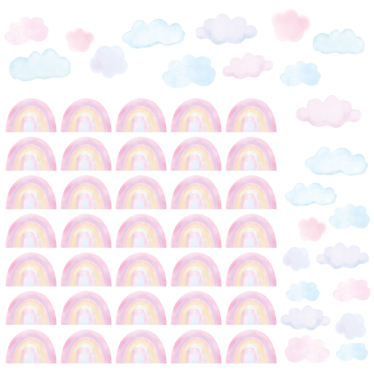 Naklejka na ścianę Mini Tęcze Różowe