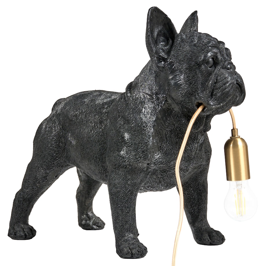Lampa stołowa Pies BAXTER Czarny