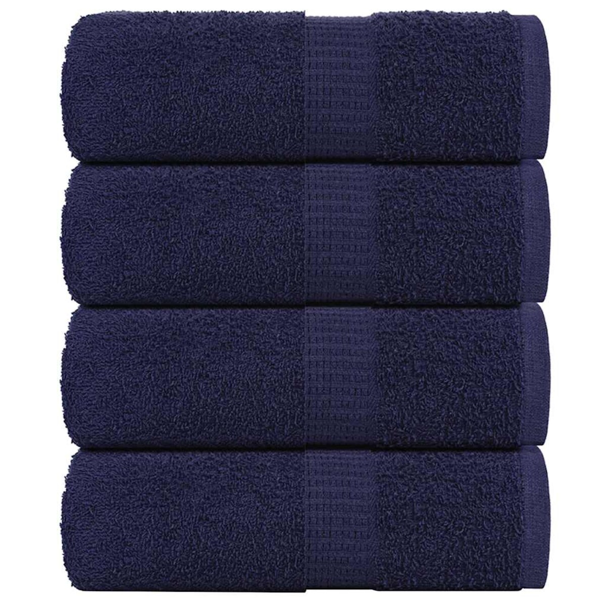 vidaXL Ręczniki 4 szt. FROGN Granatowe 30x30 cm 100% bawełna