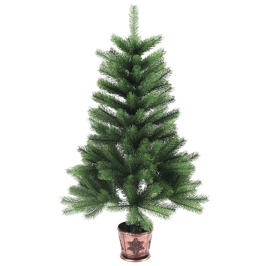 vidaXL Sztuczna choinka z realistycznymi igłami, 65 cm, zielona