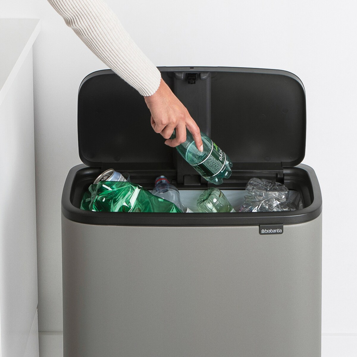 Kosz na śmieci Touch Bin Bo 2x30l Stalowy mat 130649