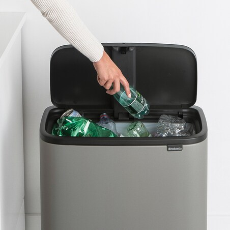 Kosz na śmieci Touch Bin Bo 2x30l Stalowy mat 130649