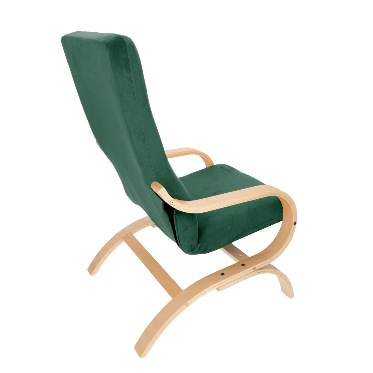 Pokrowiec Na Fotel Finka Butelkowa Zieleń Welur Elastyczny