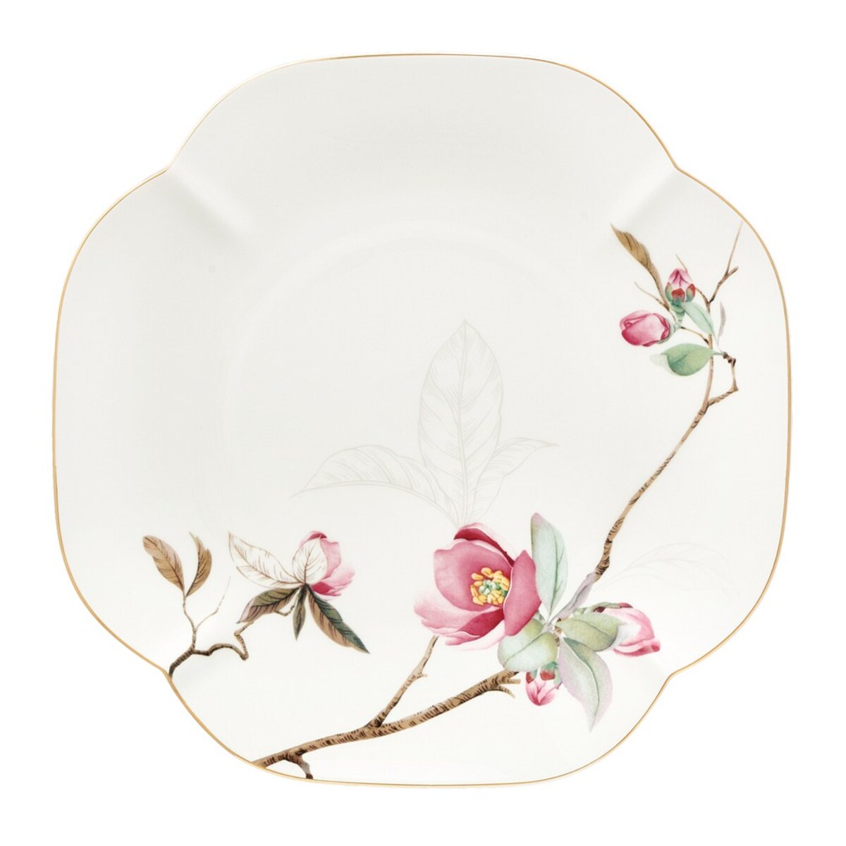 VILLA ITALIA Talerz do ciasta porcelanowy 25 x 25 cm SPIRIT of JAPAN