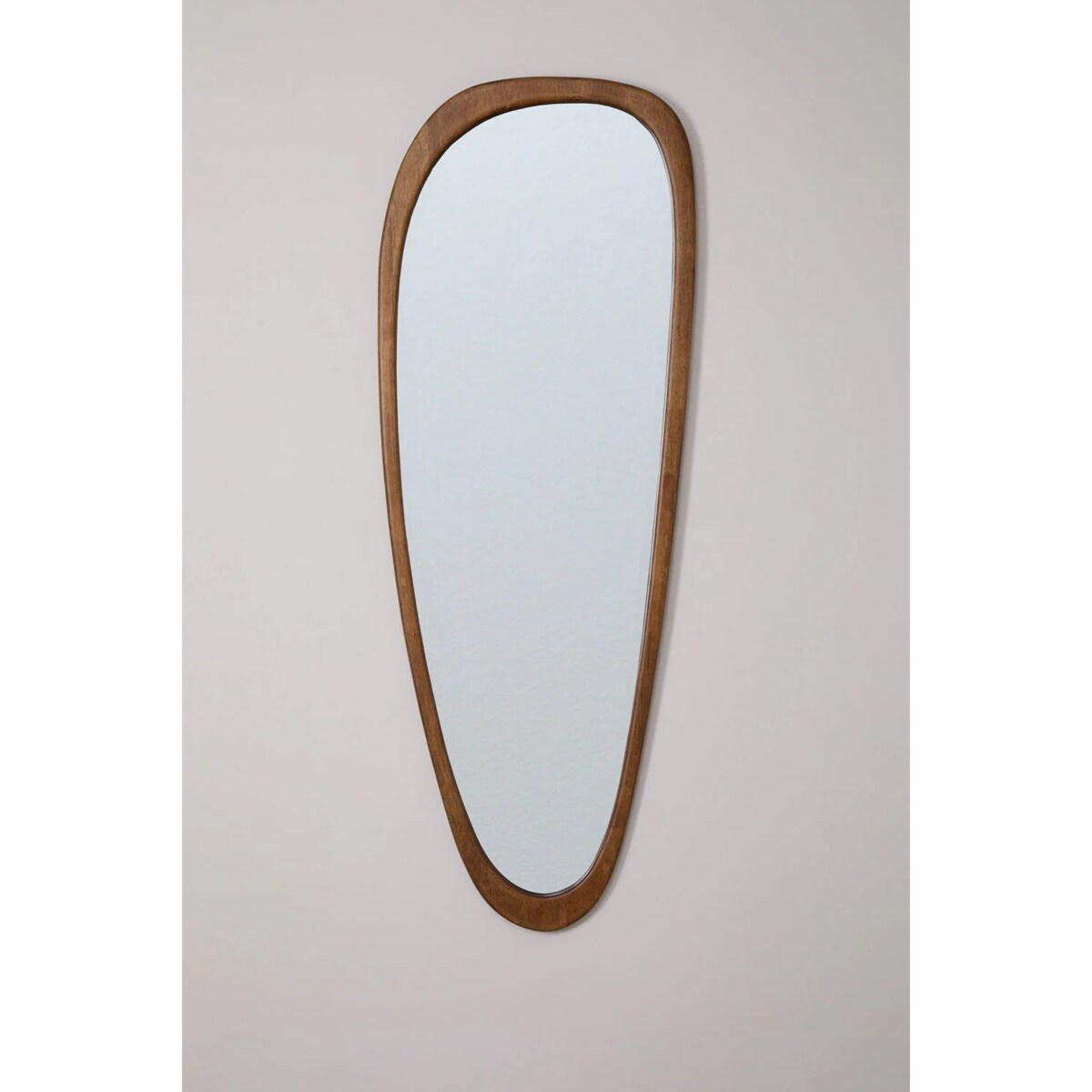 Lustro ścienne z drewna dębowego Arbidel 60 x 165 cm, brązowe