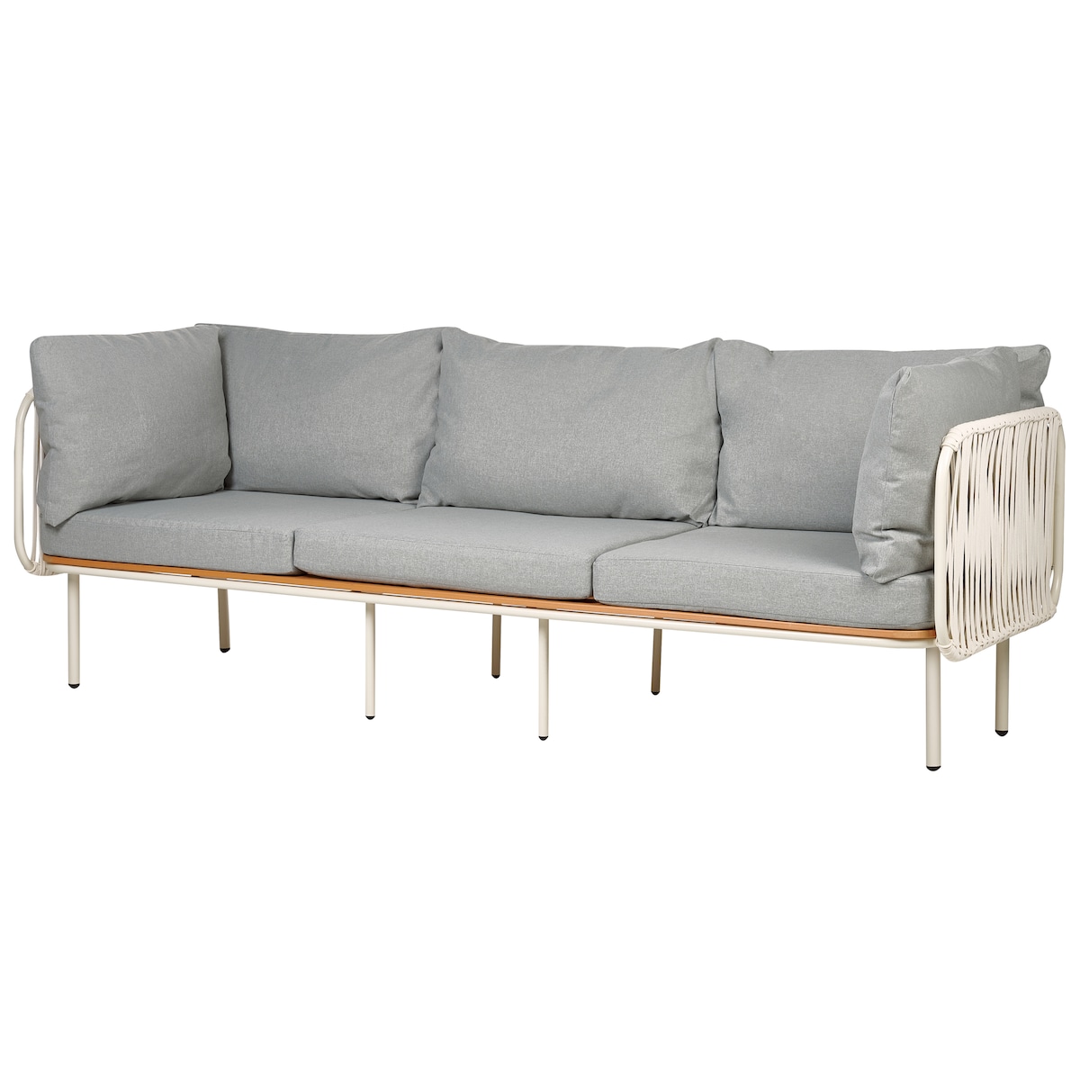Sofa ogrodowa dla 3 osób SENISE Metal Szary