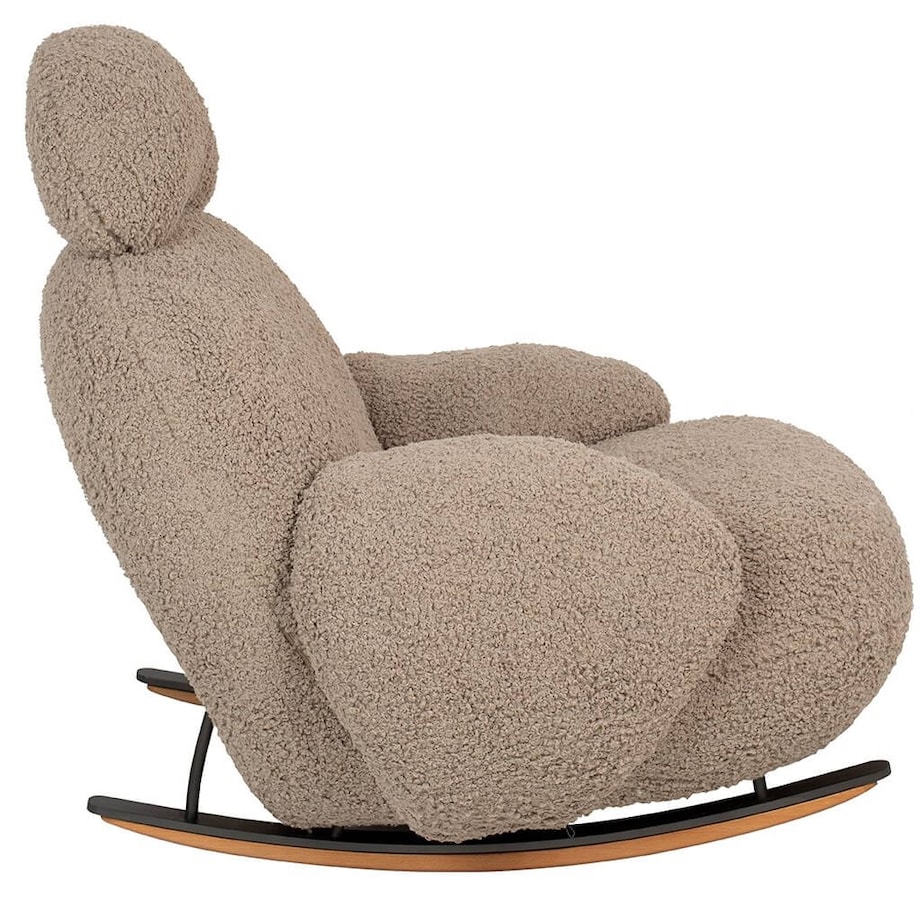 Pluszowy fotel bujany PLUSH TEDDY KH0101009574 ciemny beżowy, King Home
