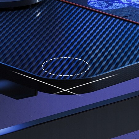 Biurko regulowane dziecięce komputerowe gamingowe stół loft czarne 100 cm