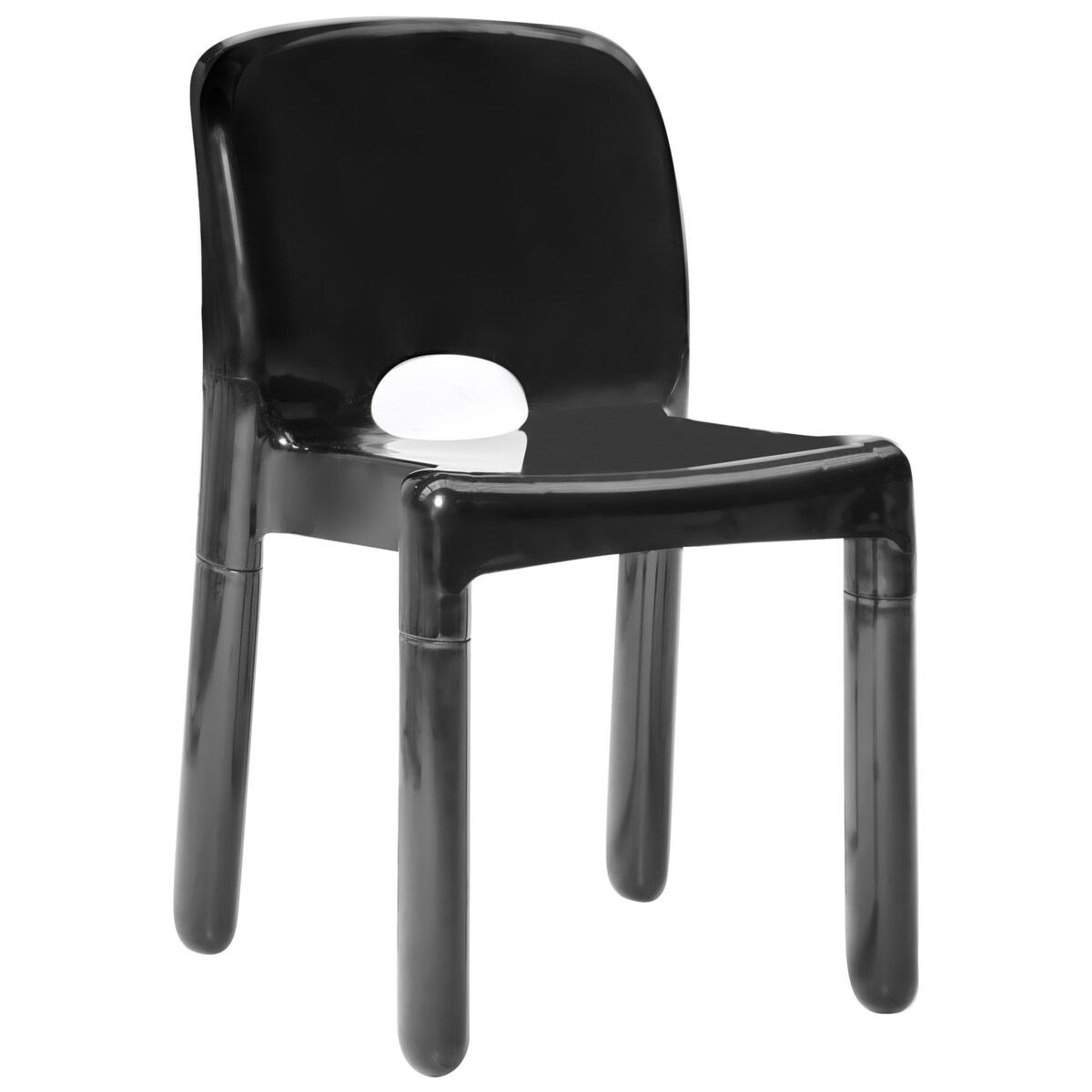 Zestaw 4 krzeseł ogrodowych BETIM Czarny