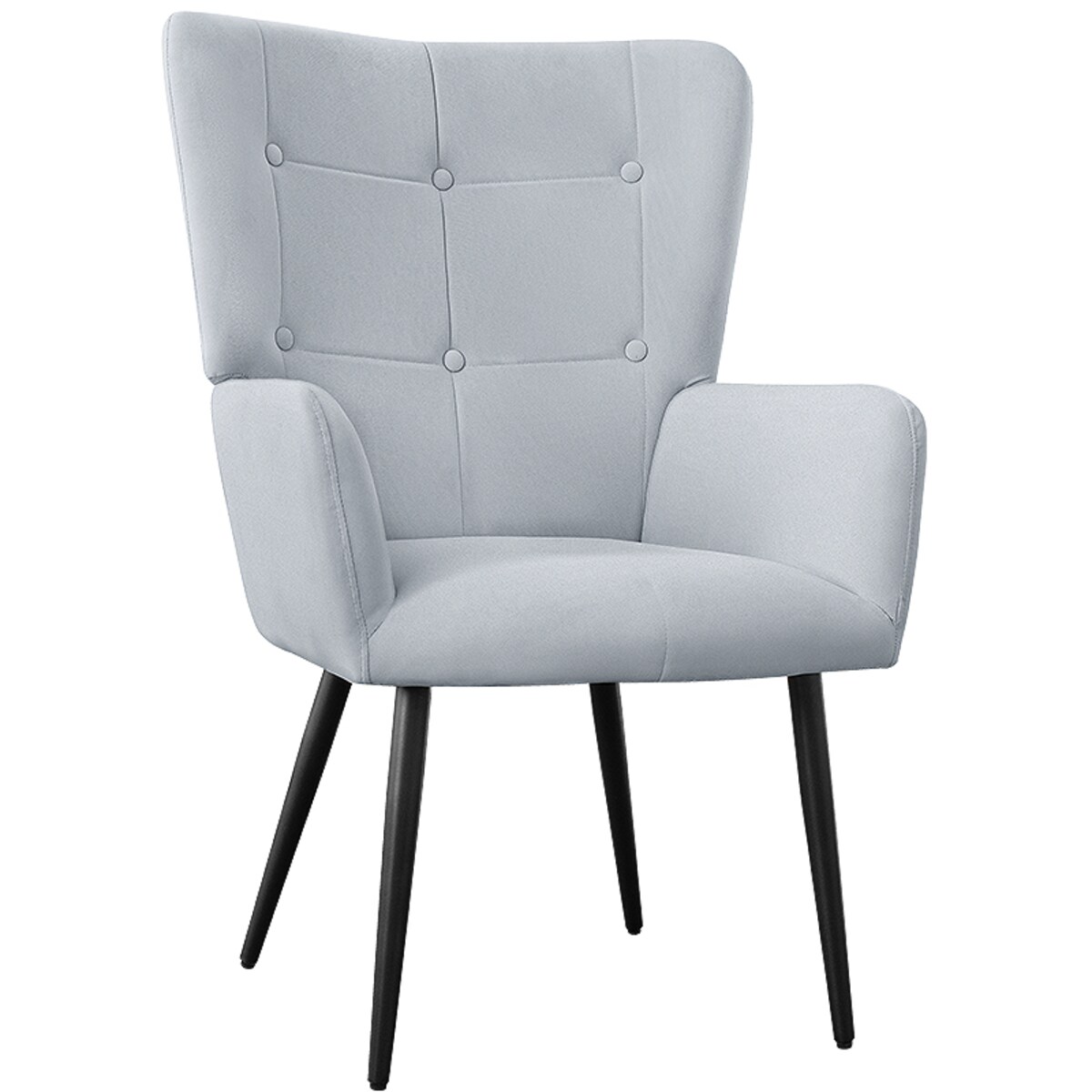 Fotel do salonu wypoczynkowy uszak szary welurowy wygodny tapicerowany