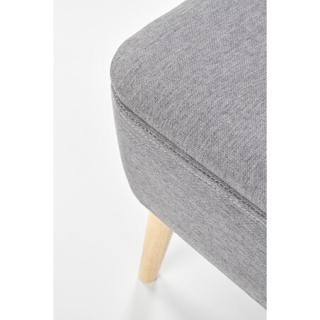 Zestaw 2 PUFY ZE SCHOWKIEM Gryf szare drewniane nogi